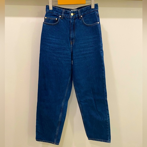 Dark Wash Kotn Straight Leg Jeans Size 26 - Picture 1 of 3